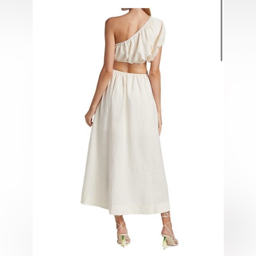 FARM Rio Cream One-Shoulder Cutout Maxi Dress - Picture 3 of 13